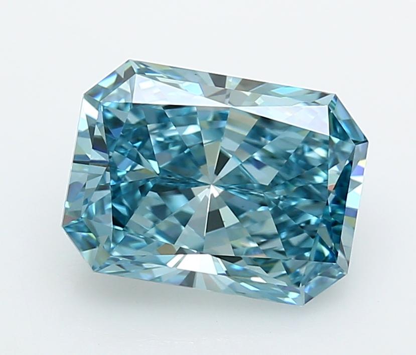2.98 Ct. Fancy Vivid  Blue Radiant Lab Grown Diamond