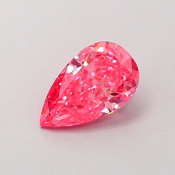 0.58 Ct. Fancy Vivid Pink Pear Lab Grown Diamond