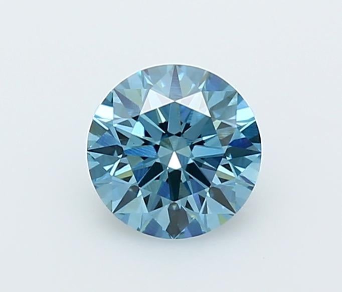 1.05 Ct. Fancy Vivid  Blue Round Lab Grown Diamond