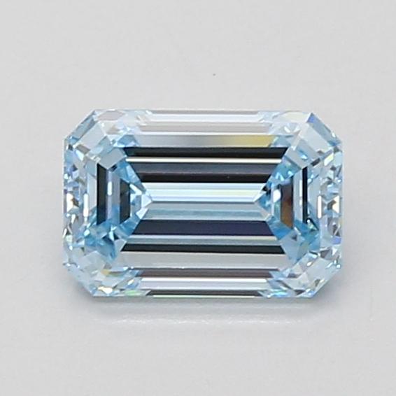 0.97 Ct. Fancy Intense Blue Emerald Lab Grown Diamond