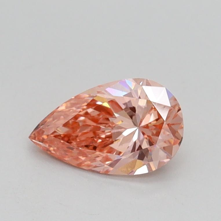 0.54 Ct. Fancy Intense Pink Pear Lab Grown Diamond