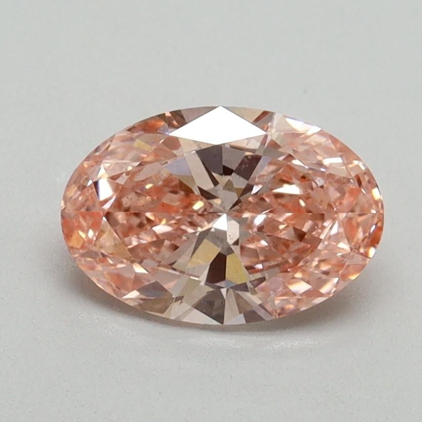 1.01 Ct. Fancy Vivid Pink Oval Lab Grown Diamond
