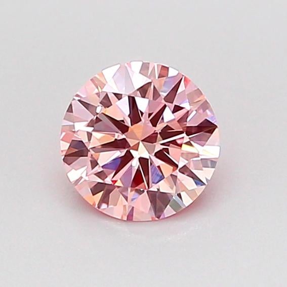 0.49 Ct. Fancy Intense Pink Round Lab Grown Diamond