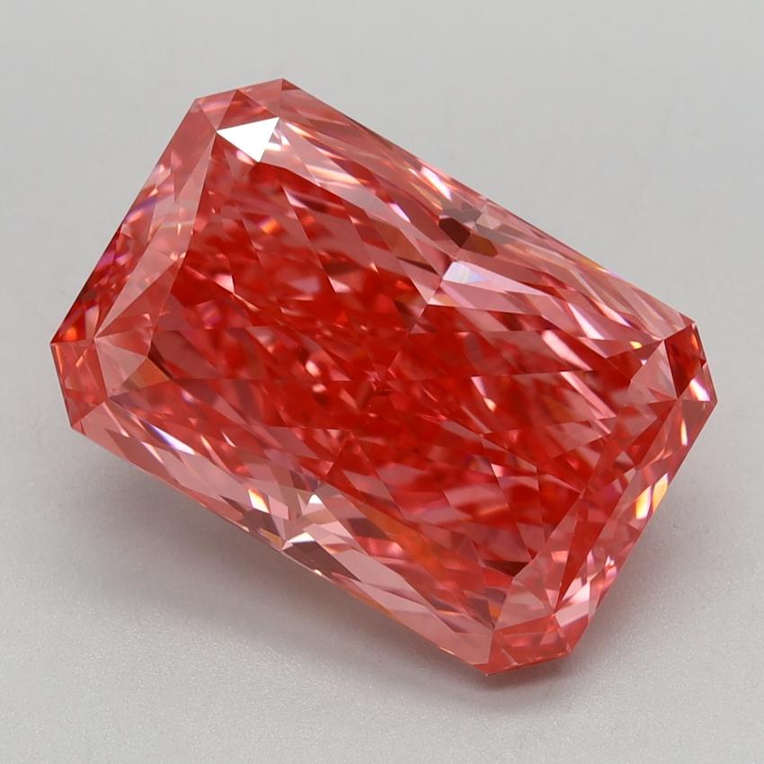 4.72 Ct. Fancy Vivid Pink Radiant Lab Grown Diamond