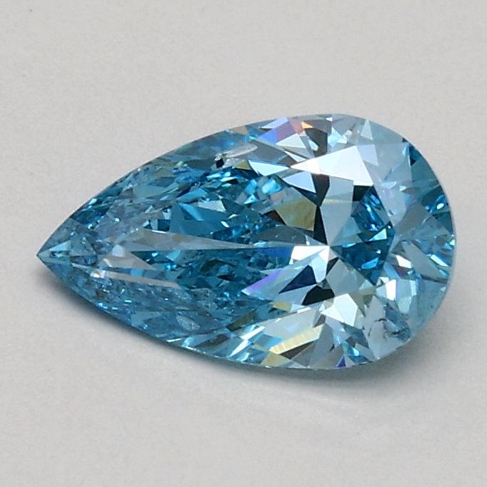 0.50 Ct. Fancy Vivid Blue Pear Lab Grown Diamond