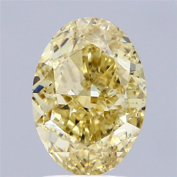 2.78 Ct. Fancy Intense Yellow Oval Lab Grown Diamond