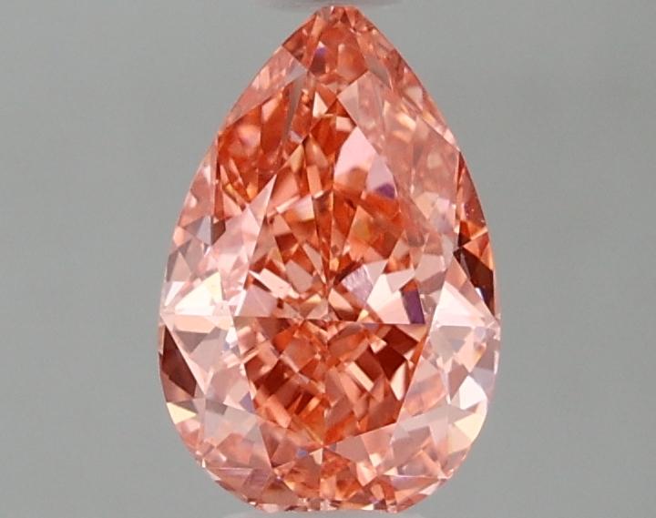 1.24 Ct. Fancy Vivid Pink Pear Lab Grown Diamond