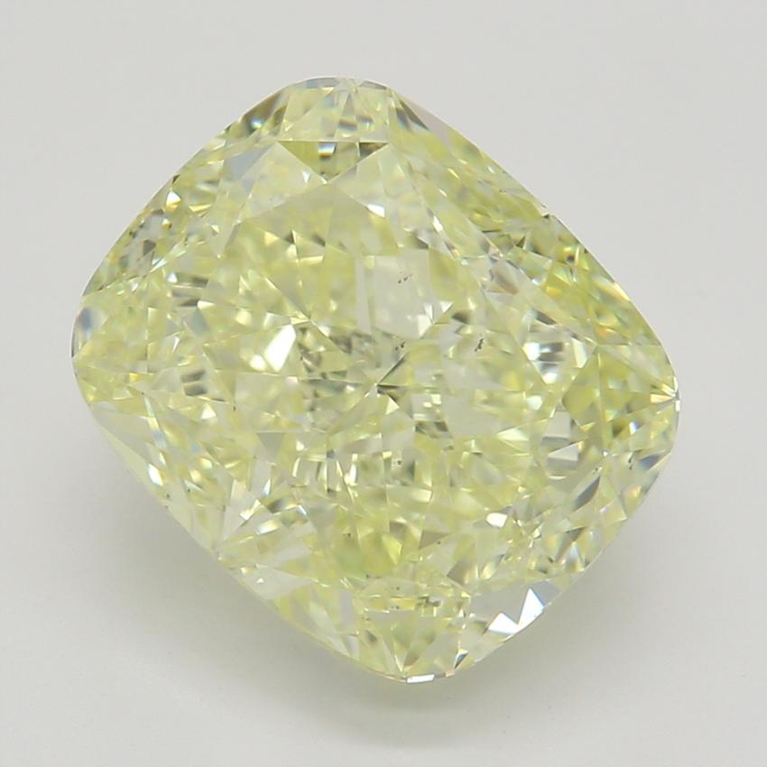 3.03 Ct. Fancy Light Yellow Cushion Diamond