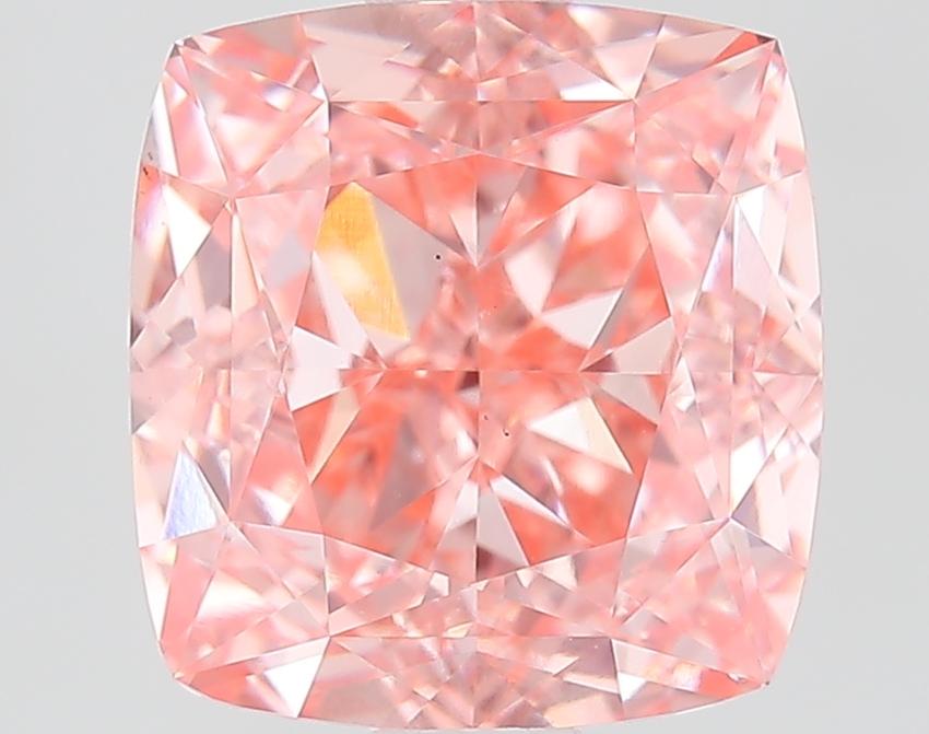 2.5 Ct. Fancy Intense Pink Cushion Lab Grown Diamond