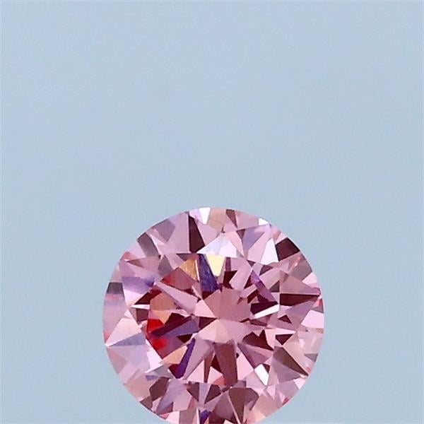 0.32 Ct. Fancy Vivid Pink Round Lab Grown Diamond