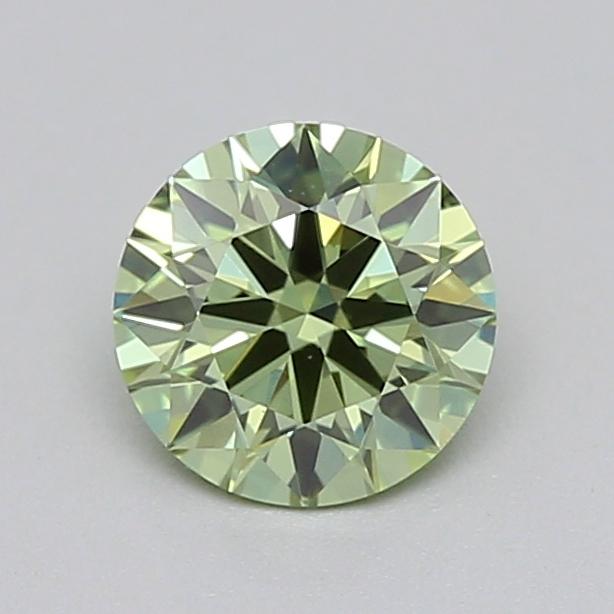 0.34 Ct. Fancy Vivid Green Round Lab Grown Diamond