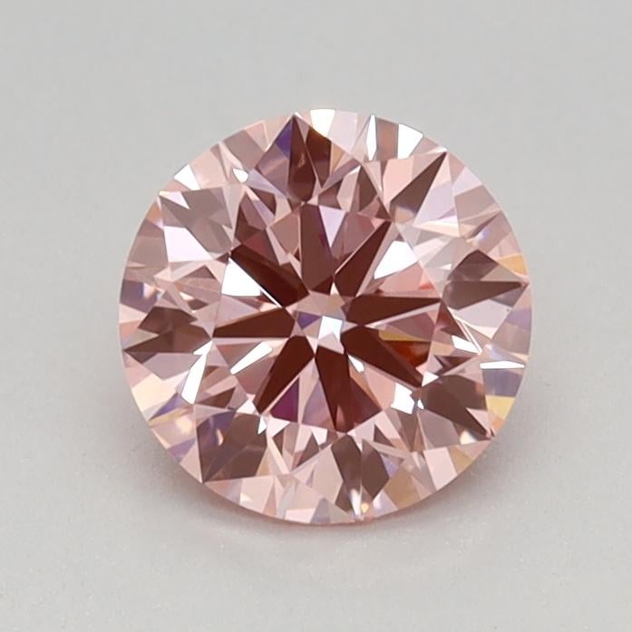 0.61 Ct. Fancy Vivid Pink Round Lab Grown Diamond