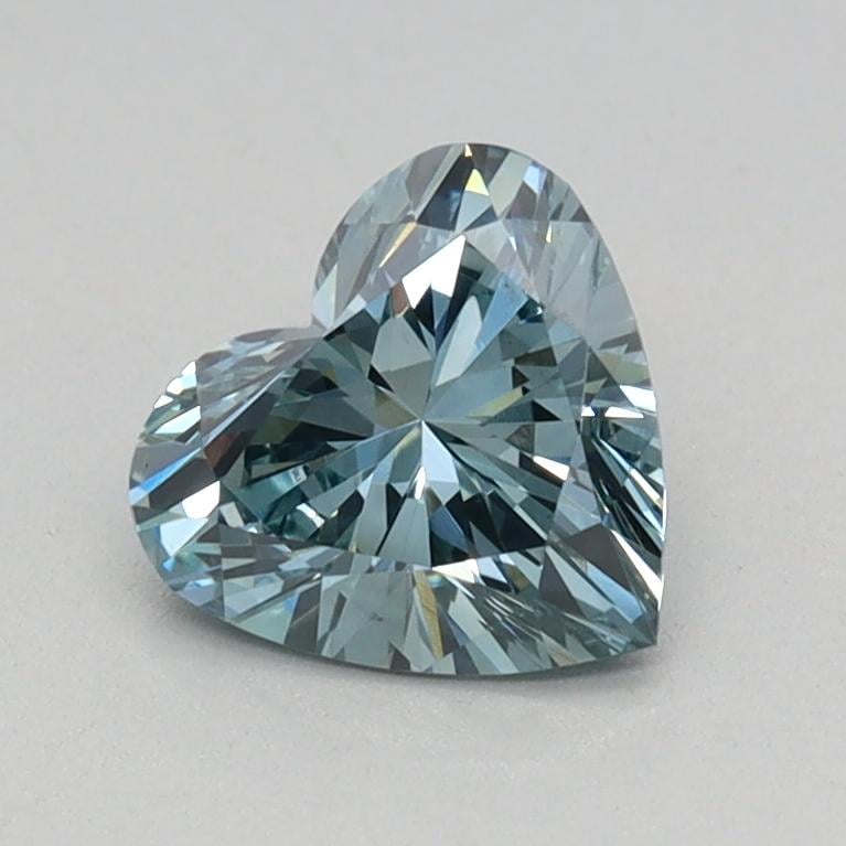 0.63 Ct. Fancy Vivid Blue Heart Lab Grown Diamond