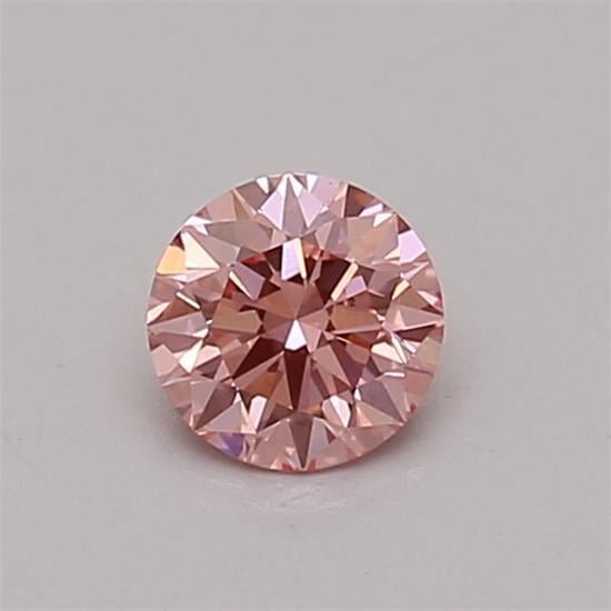 0.31 Ct. Fancy Vivid Pink Round Lab Grown Diamond