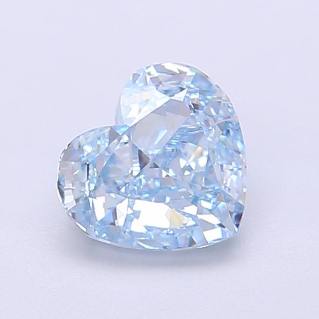 1.03 Ct. Fancy Vivid  Blue Heart Lab Grown Diamond
