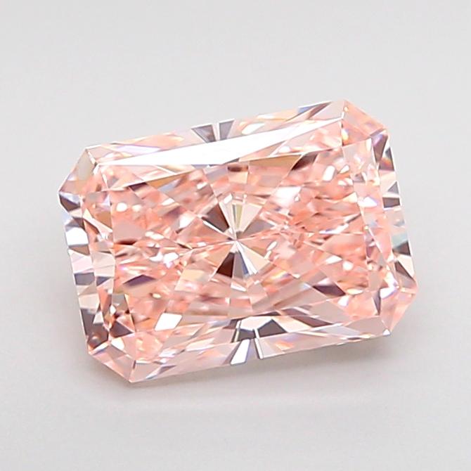 1.59 Ct. Fancy Intense  Pink Radiant Lab Grown Diamond