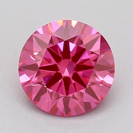 0.41 Ct. Fancy Vivid  Pink Round Lab Grown Diamond