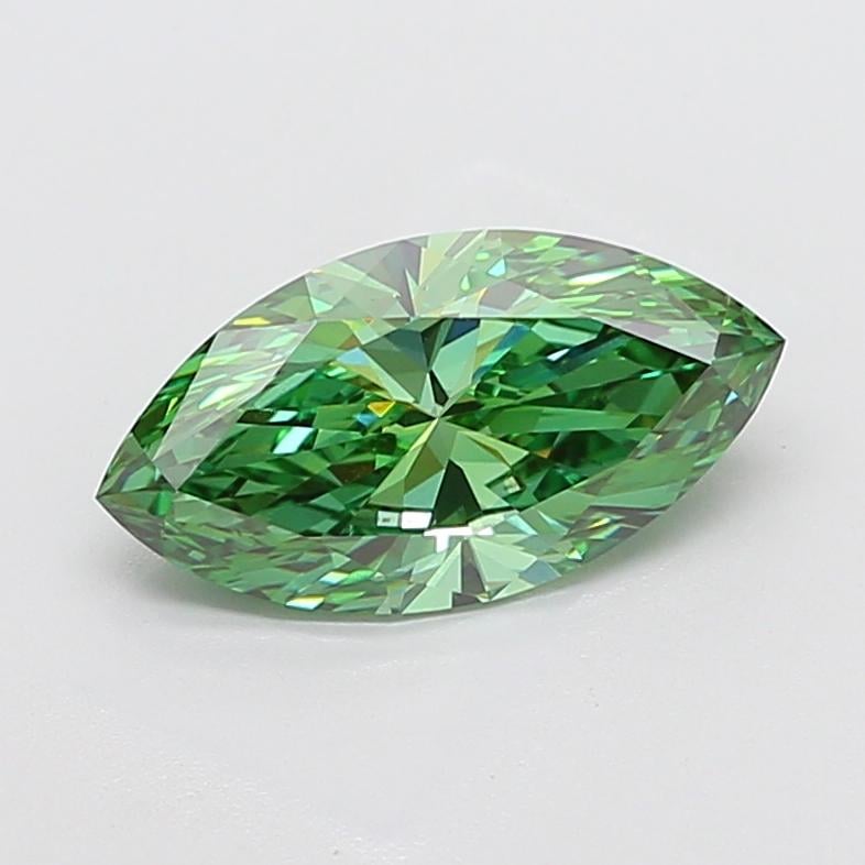 3.00 Ct. Fancy Vivid Green Marquise Lab Grown Diamond