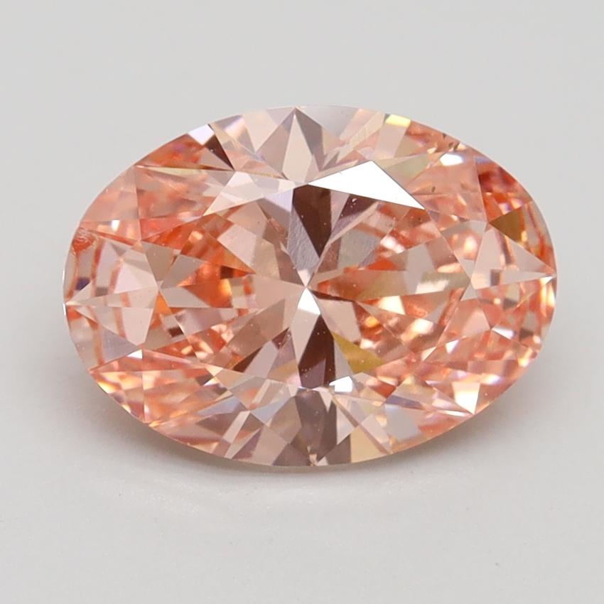 2.00 Ct. Fancy Intense Pink Oval Lab Grown Diamond