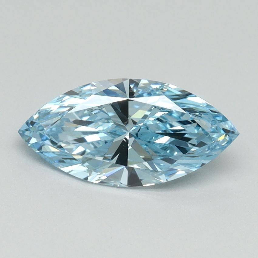 1.00 Ct. Fancy Vivid Blue Marquise Lab Grown Diamond