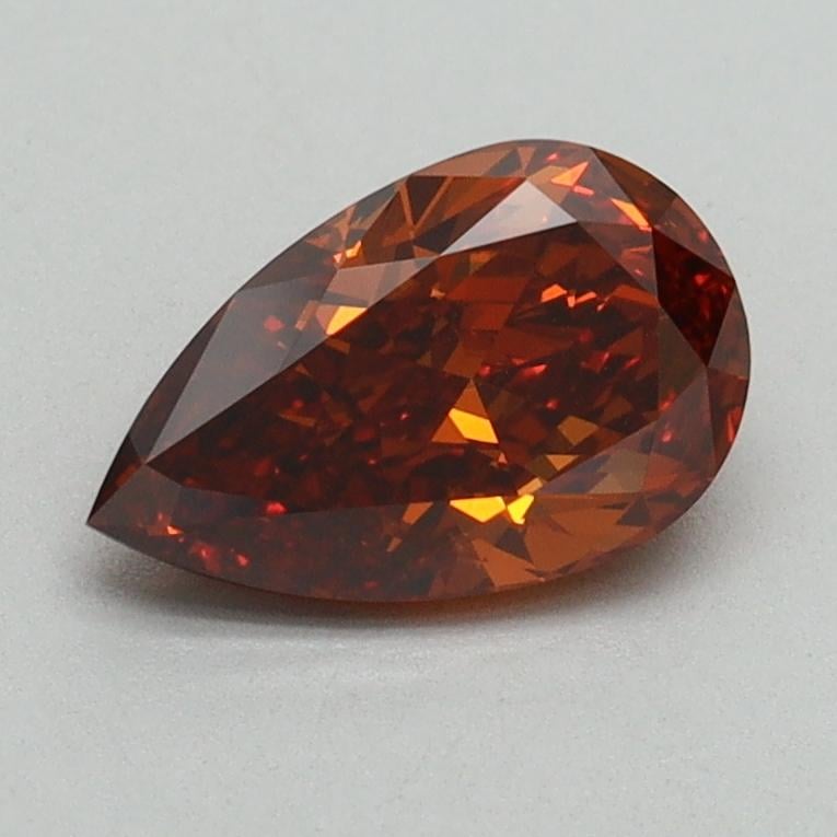 0.96 Ct. Fancy Orange Pear Lab Grown Diamond