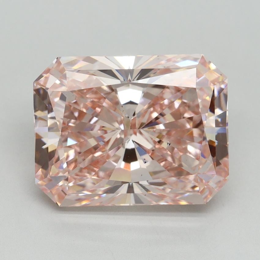 9.02 Ct. Fancy Vivid Pink Radiant Lab Grown Diamond