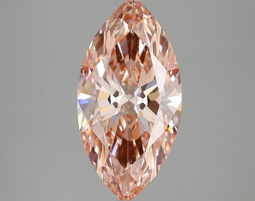 4.68 Ct. Fancy Intense Pink Marquise Lab Grown Diamond