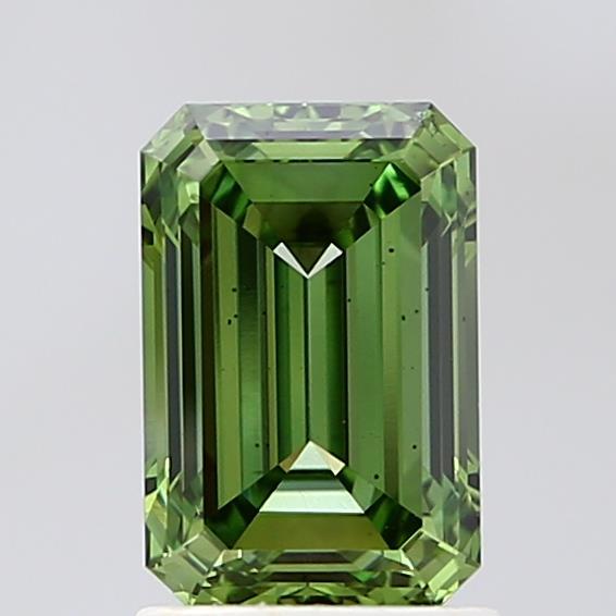 1.71 Ct. Fancy Vivid  Green Emerald Lab Grown Diamond