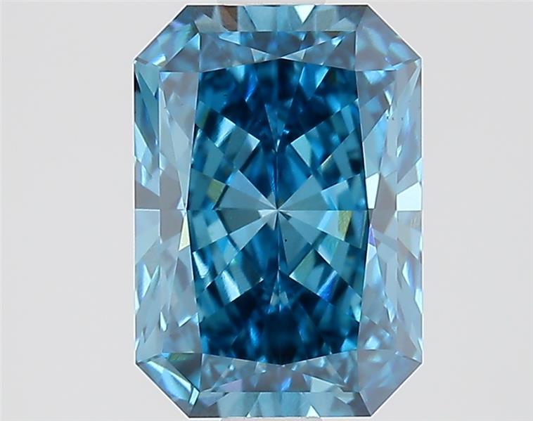 1.56 Ct. Fancy Vivid  Blue Radiant Lab Grown Diamond