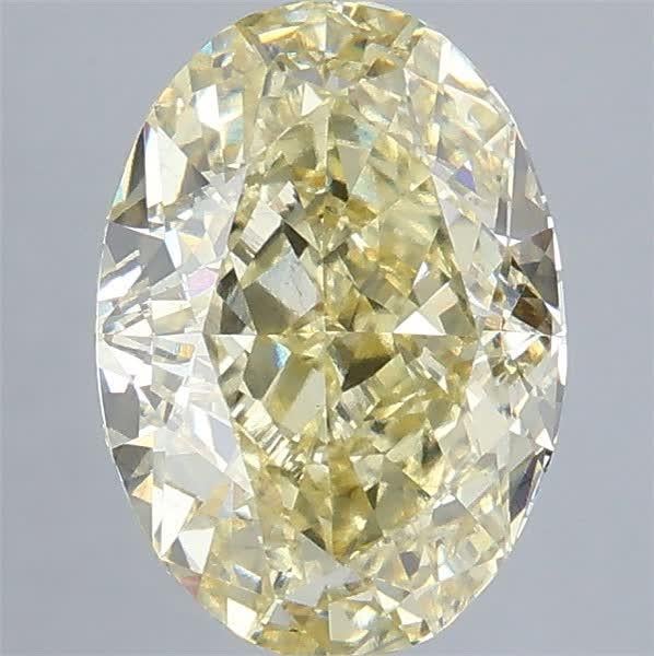 3.03 Ct. Fancy Light Yellow Oval Lab Grown Diamond
