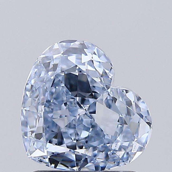 1.57 Ct. Fancy Blue Heart Lab Grown Diamond