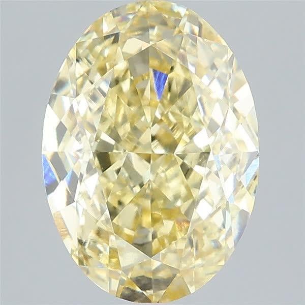 2.59 Ct. Fancy  Yellow Oval Lab Grown Diamond