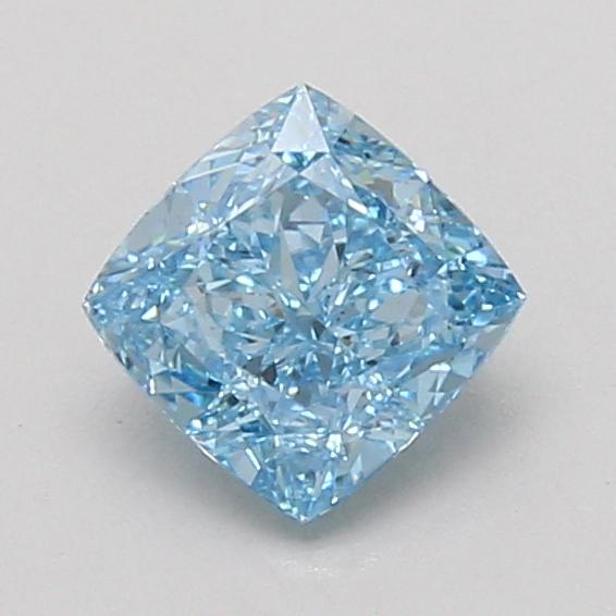 1.04 Ct. Fancy Vivid Blue Cushion Lab Grown Diamond