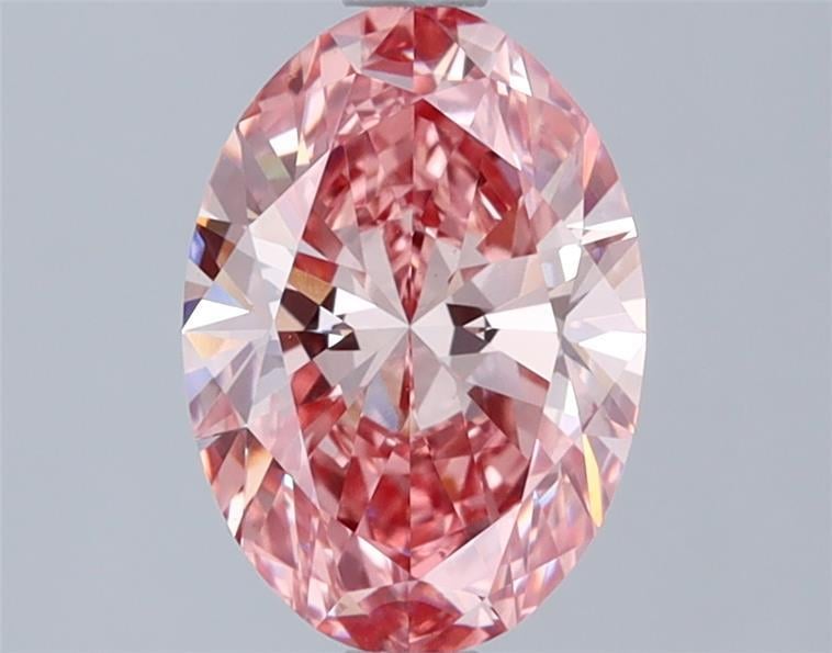 1.43 Ct. Fancy Vivid Pink Oval Lab Grown Diamond
