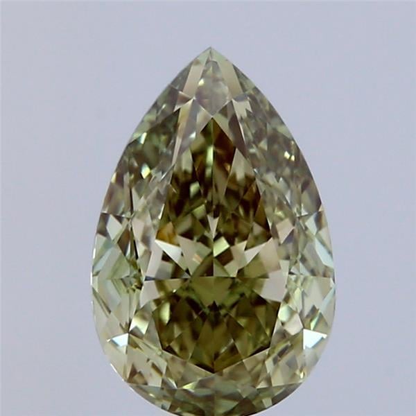 2.09 Ct. Fancy Vivid Green Pear Lab Grown Diamond