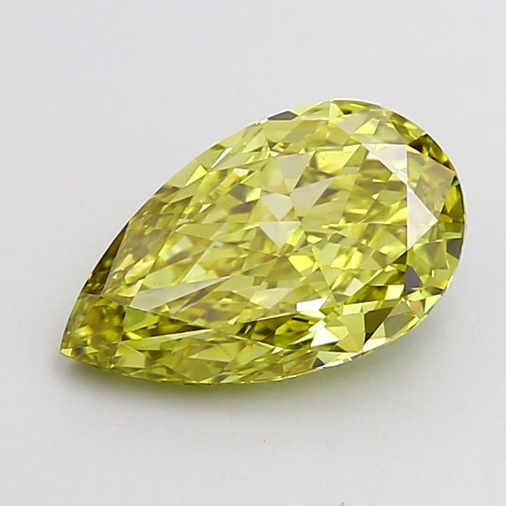 2.29 Ct. Fancy Intense  Yellow Pear Lab Grown Diamond