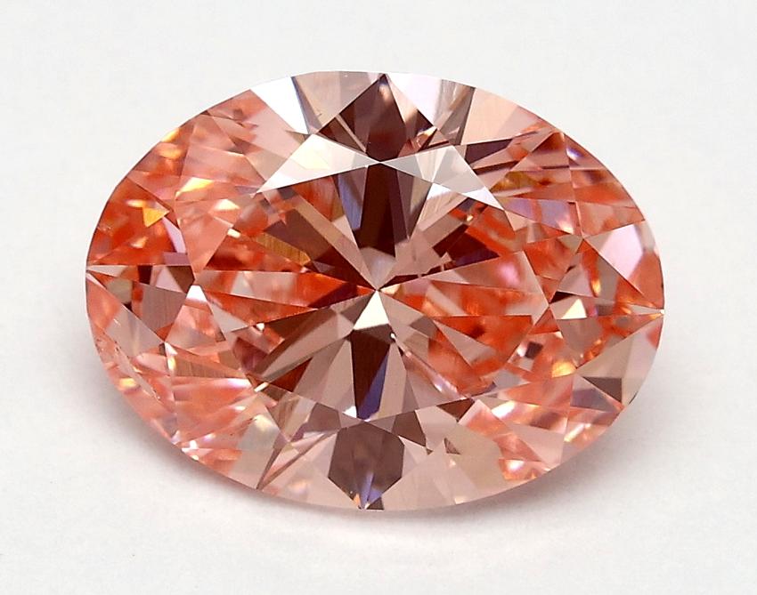 1.8 Ct. Fancy Vivid Pink Oval Lab Grown Diamond