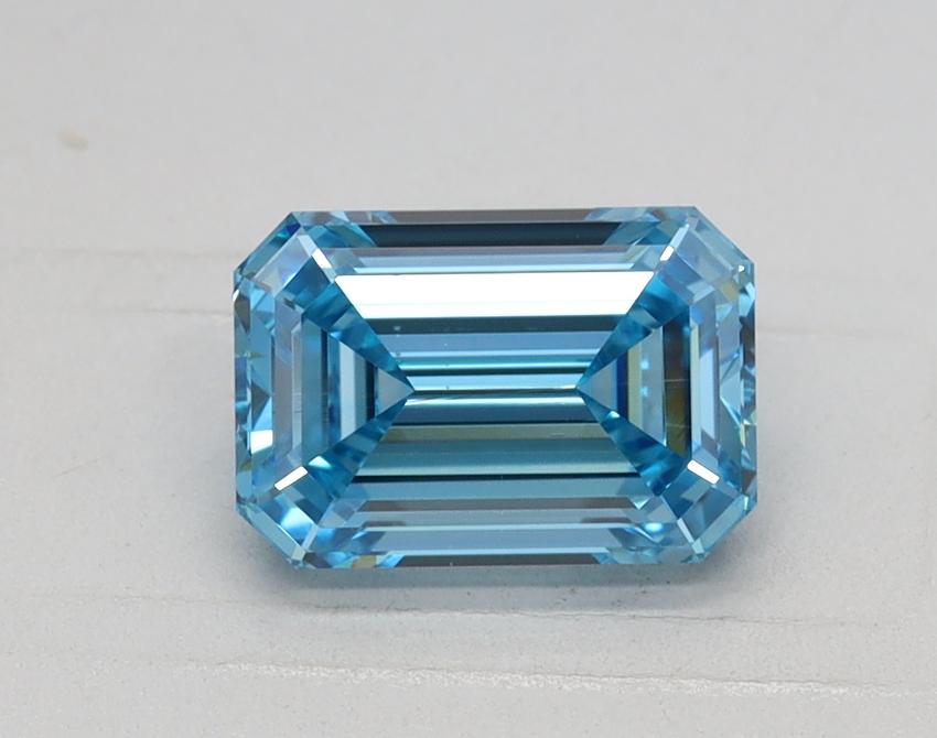1.14 Ct. Fancy Vivid Blue Emerald Lab Grown Diamond