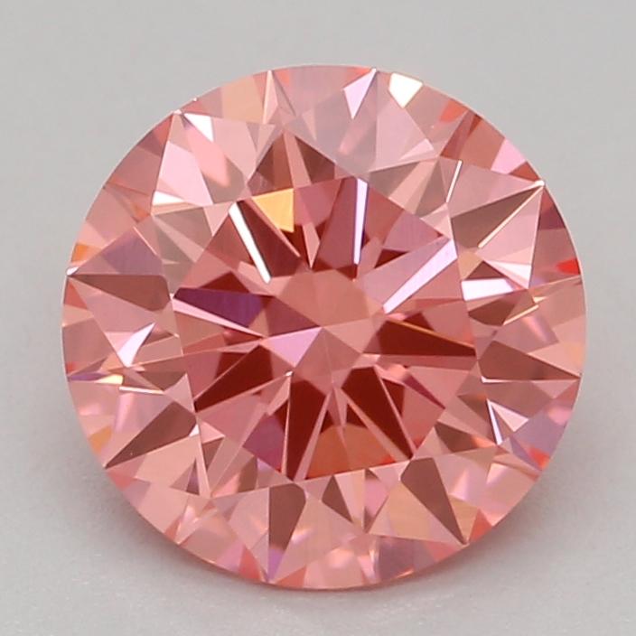 1.03 Ct. Fancy Vivid Pink Round Lab Grown Diamond