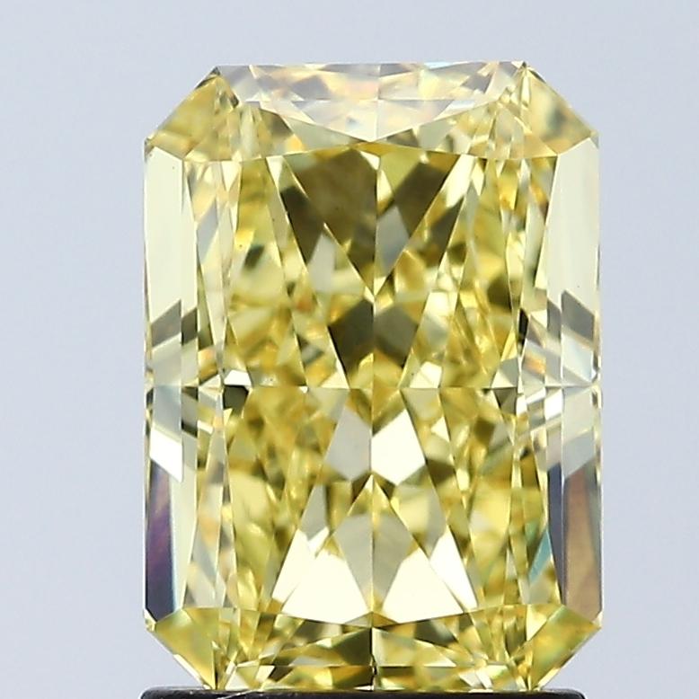 2.07 Ct. Fancy Vivid Yellow Radiant Lab Grown Diamond