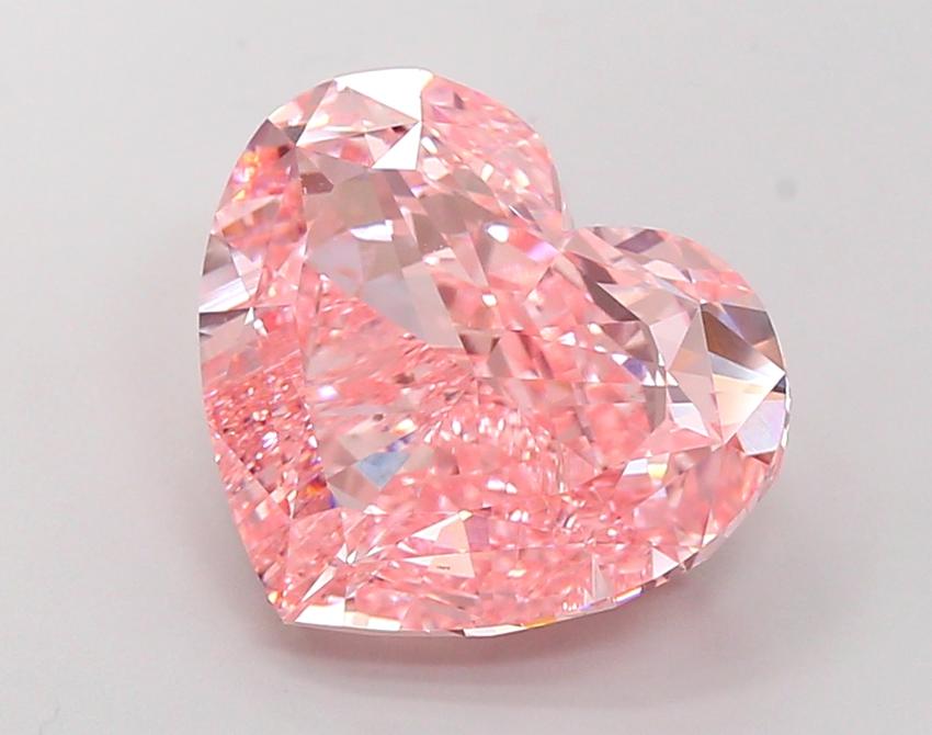 9.02 Ct. Fancy Vivid Pink Heart Lab Grown Diamond