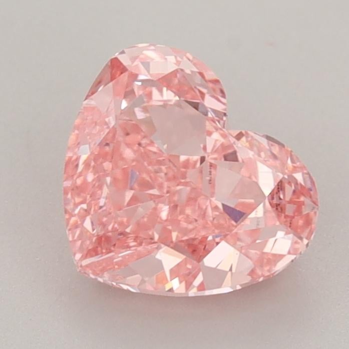 1.57 Ct. Fancy Vivid  Pink Heart Lab Grown Diamond