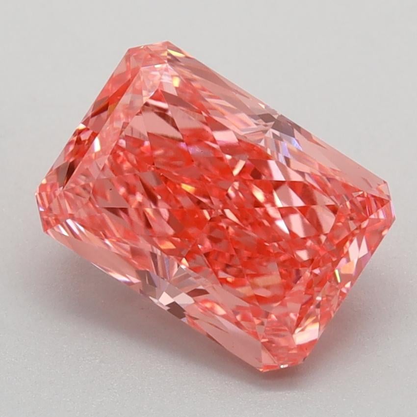 1.90 Ct. Fancy Vivid Pink Radiant Lab Grown Diamond