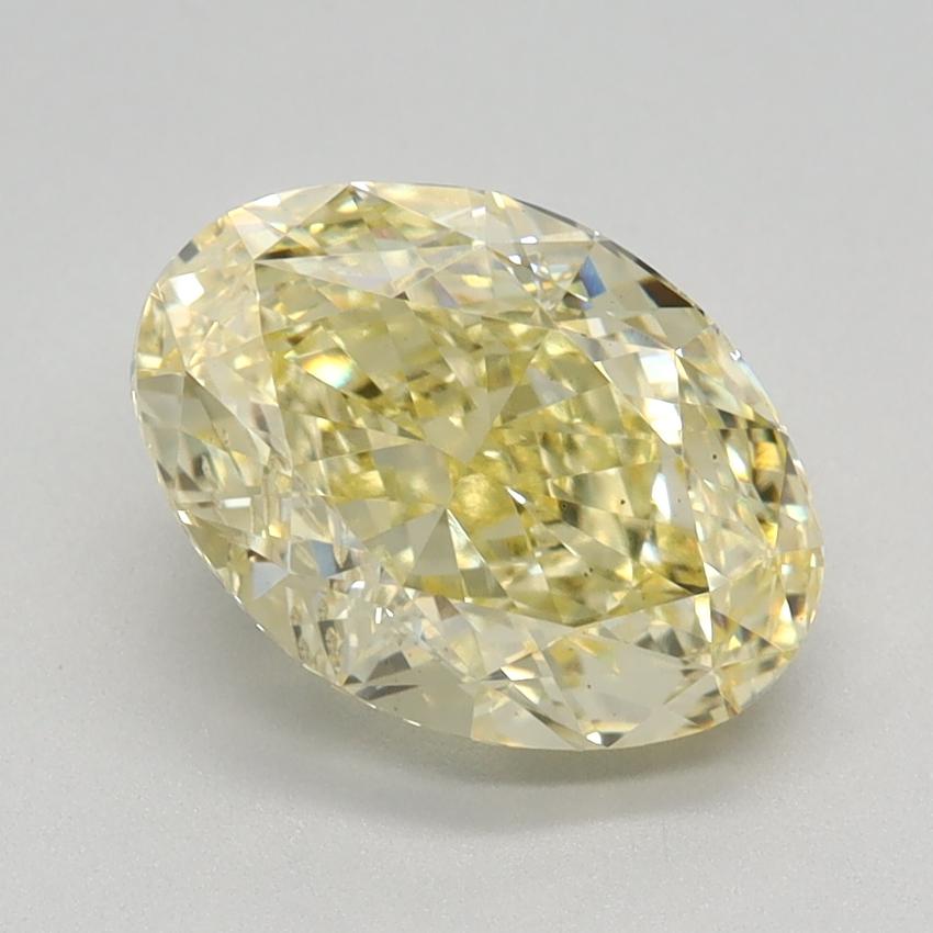 2.15 Ct. Fancy Yellow Oval Lab Grown Diamond