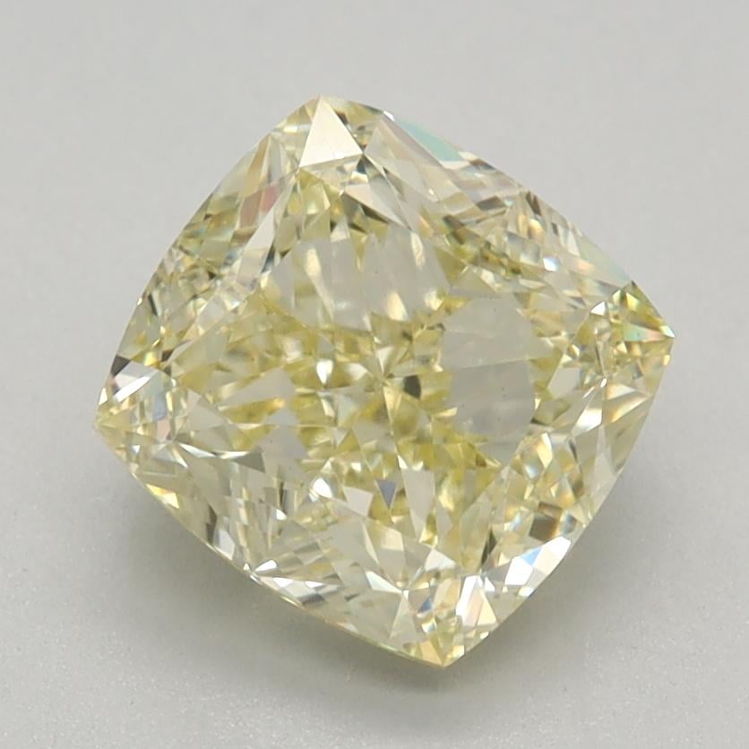 1.27 Ct. Fancy Light Yellow Cushion Lab Grown Diamond
