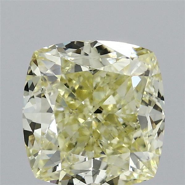 2.52 Ct. Fancy Yellow Cushion Lab Grown Diamond