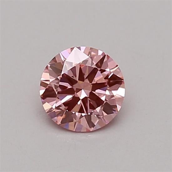 0.31 Ct. Fancy Vivid Pink Round Lab Grown Diamond