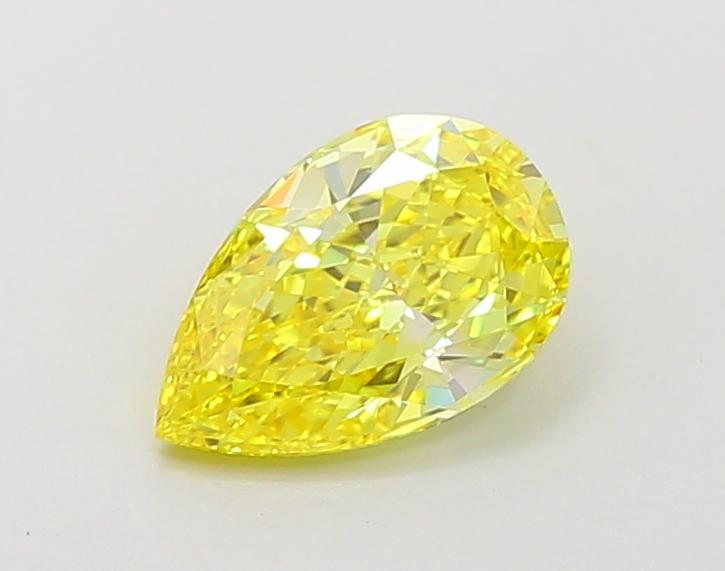 1.16 Ct. Fancy Vivid  Yellow Pear Lab Grown Diamond