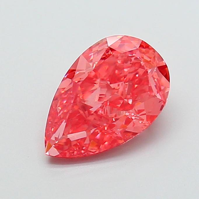 2.51 Ct. Fancy Vivid  Pink Pear Lab Grown Diamond