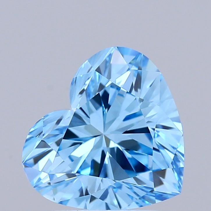 1.24 Ct. Fancy Vivid Blue Heart Lab Grown Diamond